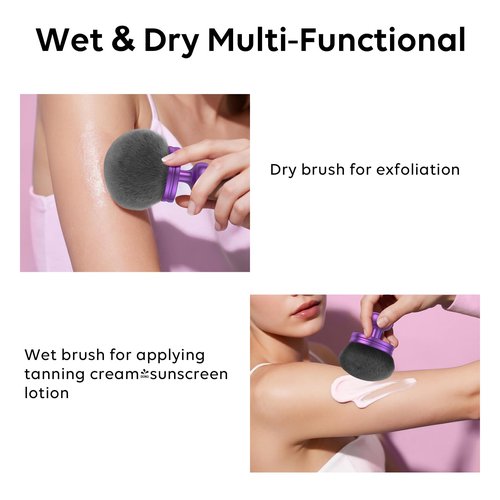 Iooyt 3.6 Inch Extra Large Kabuki Brush, Big Body Makeup Brush, Tanning Brush for Streak, Free Application, Dry & Wet Use, Durable Design - Perfect for Sunless Tanning, Body Lotion, Moisturizer