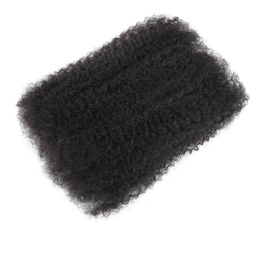 Afro Kinkys Bulk Human Hair -100% Real Human Hair for Mini Twist, Braiding, Loc Extensions & Crochet, 14 Inch 50g 4c Kinky Curly Hair Bundles, Natural Afro Bulk for Dreadlocks
