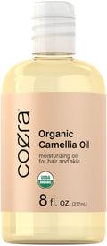 Coera Camellia Seed Oil Organic | 8 fl oz | Moisturizing Oil for Hair and Skin | Free of Parabens, SLS, & Fragrances