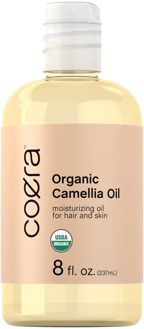 Coera Camellia Seed Oil Organic | 8 fl oz | Moisturizing Oil for Hair and Skin | Free of Parabens, SLS, & Fragrances