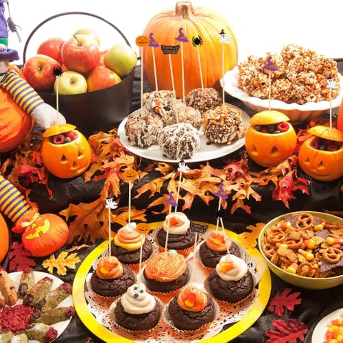 Halloween Cocktail Picks Flavored Toothpicks 100PCS Bamboo Party Skewers