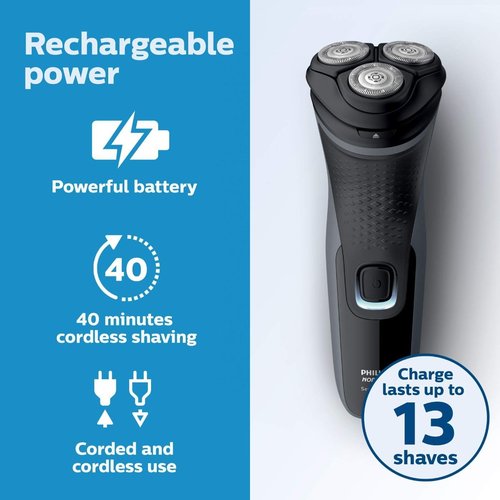 Philips Norelco Rechargeable Electric Shaver - Pop-Up Trimmer, Model S1211/81