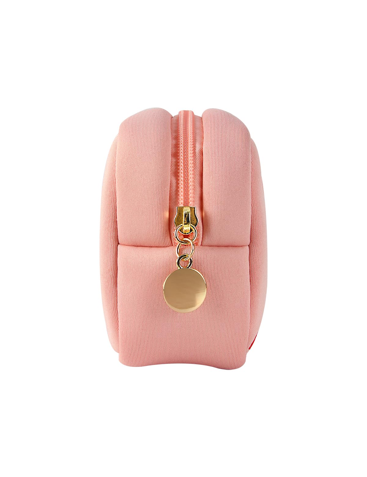 ZUCOLUS Pink Period Bag for Teen Girls, Mini Sanitary Napkin Storage Makeup Bag,Small Cherry Embroidery Period Bag for Women Girls