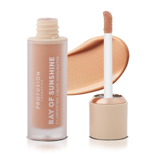 Profusion Cosmetics Liquid Highlighter - Blendable & Buildable Formula with Vitamin A & E | Sunkissed Shade