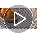 Halloween Check Plaid Table Runner - Linen Blend, 14x108 Inch, Blue and White - The Art Box
