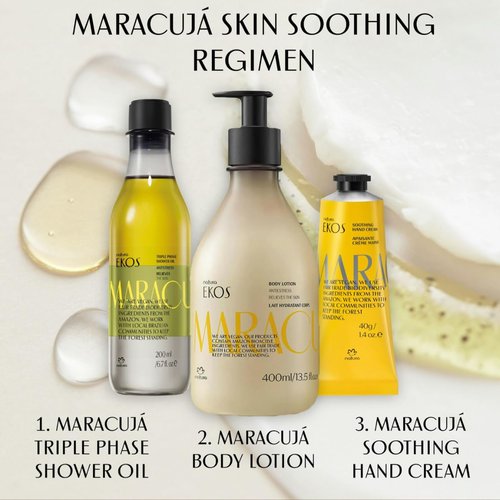 Natura Passion Fruit Hand Cream - Fast Absorbing Calming Balm for 24-Hour Hydration | 2.6oz (75g)
