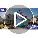 Tall Halloween Inflatable UFO Cow Abduction Decoration - 10 Ft with RGB Lights