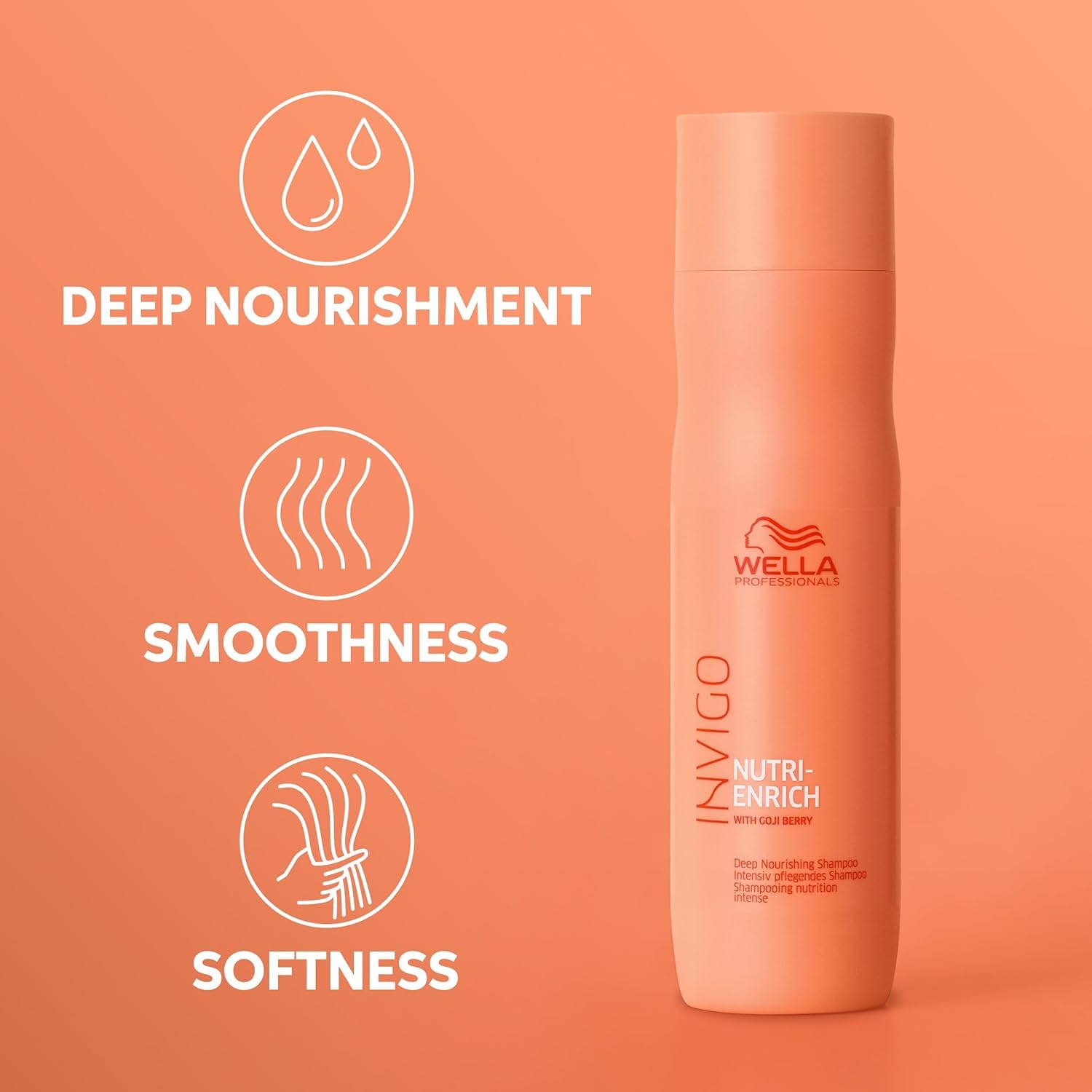 Wella Professionals Invigo Nutri-Enrich Shampoo & Conditioner Set - Deep Moisturizing for Dry, Damaged Hair