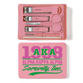 TTJHGYQO Nail Clippers and Beauty Tool,Portable Set Nail Clipper Set,Manicure Kit for Women,Manicure Set 6 in 1 AKA Sorority Gifts Nail Kit Suitable for for Women (AKA Pink)