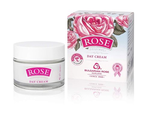 Bulgarian Rose Moisturizing Daily Regimen 5 Piece Gift Set - Day Cream, Night Cream, Exfoliating Face Mask, Bar Soap, Soapsponge