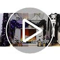 Black Halloween Garland with Lights - 9FT Prelit Fake Cedar for Indoor Outdoor Decor - Variation of THIS listing 1