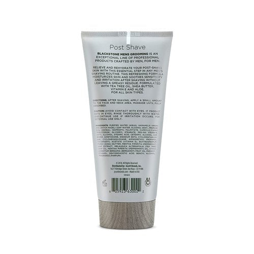 Blackstone Men's Grooming Post Shave Moisturizer - Soothing Tea Tree Oil & Aloe Balm | Sandalwood (6 oz)