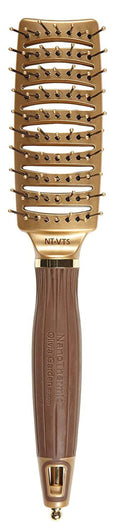Olivia Garden Ceramic Ion Nano Thermic Hair Brush - Professional Styling Tool for All Hair Types