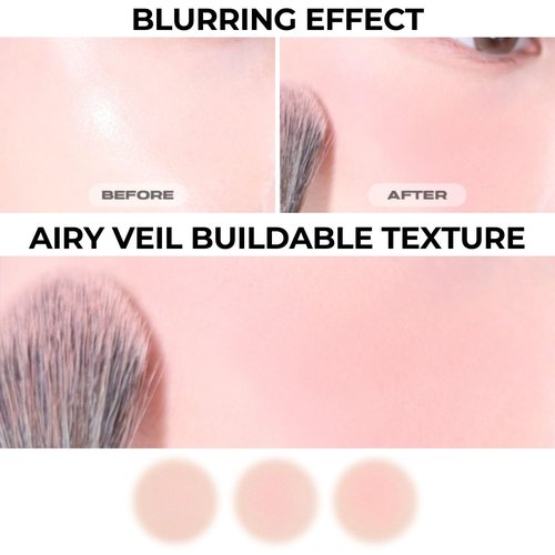 ABOUT TONE Fluffy Wear Blusher - Soft Matte Pressed Powder Cheek Blush | Blendable Vegan Makeup in Mood Lavender