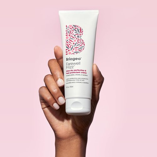 Briogeo Farewell Frizz Styling Cream - Heat Protectant & Frizz Control | Silicone-Free, Vegan, 450°F Protection