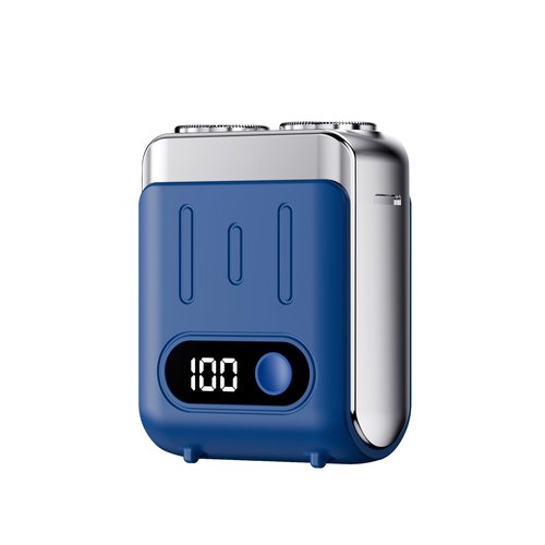 Mini Electric Shaver for Men - USB C Fast Charge Portable Small Shavers with LED Display - IPX7 Waterproof Wet and Dry Travel Electric Razor Dual Head Pocket Shaver for Beard Face