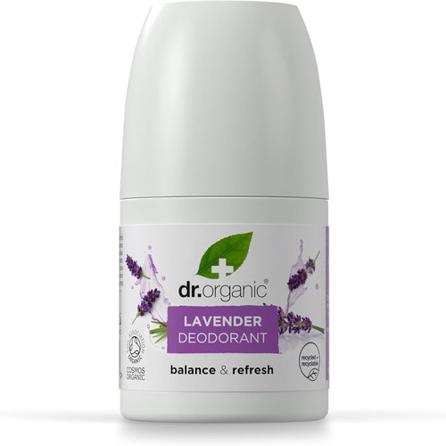 Dr Organic Lavender Deodorant - Natural Odor Protection | 3.38 oz | Soothing & Refreshing Scent