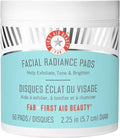 First Aid Beauty Facial Radiance Pads - Daily Exfoliating AHA Pads for Toning & Brightening - 60 Count