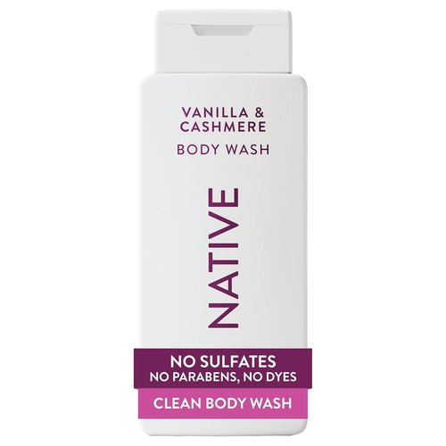 Native Body Wash - Naturally Derived Ingredients for Soft, Hydrated Skin | Vanilla & Cashmere, 18 oz