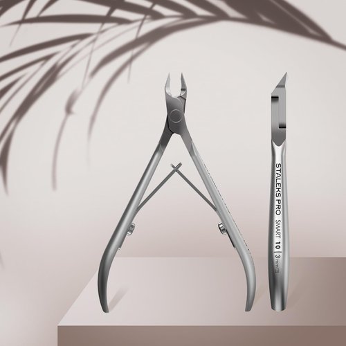 Staleks Pro SMART 10 Cuticle Nippers – 3 mm Blades – Satin Finish – Stainless Steel – Professional Tool for Classic Manicure and Hardware Procedures