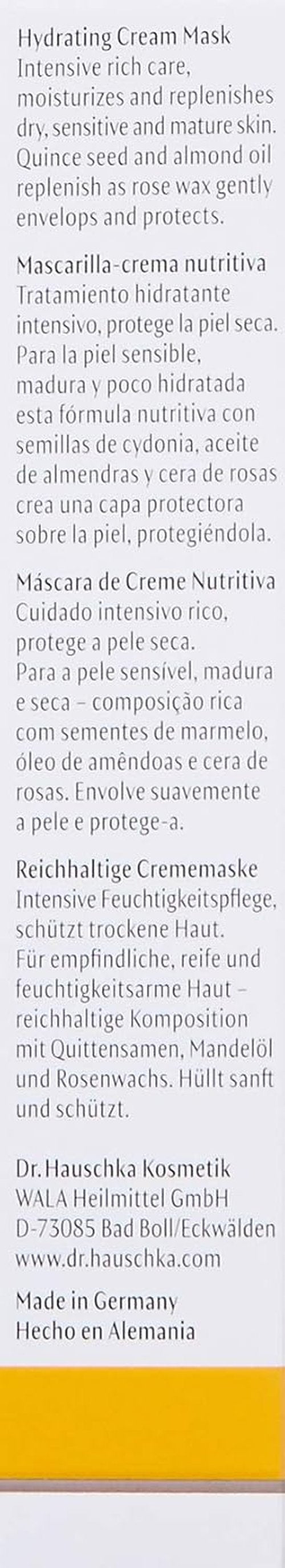 Dr. Hauschka Hydrating Cream Mask - Deep Moisture for Radiant Skin | 1 Fl Oz