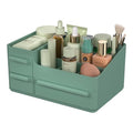 CHANCETSUI Makeup Organizer With Drawers, Countertop Organizer for Cosmetics, Vanity Holder for Lipstick, Brushes, Lotions, Eyeshadow, Nail Polish and Jewelry (Green)