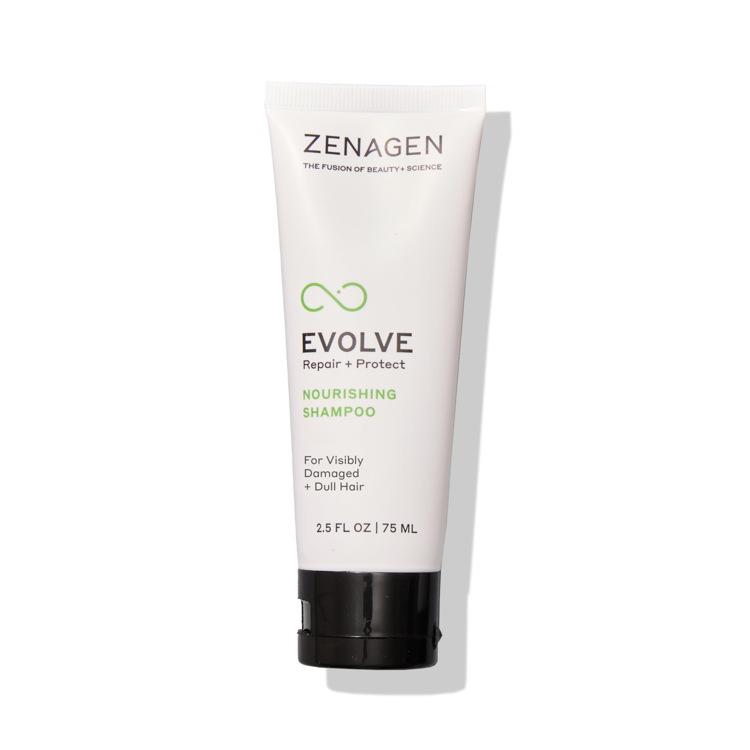 Zenagen Evolve Repair + Protect Nourishing Shampoo (Unisex) | Repairs & Strengthens Damaged Hair, Promotes Thicker Fuller Hair, Plant-Based, Color-Safe, Vegan, All Hair Types, 200 mL / 6.75 oz