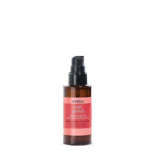 Aveda Nutriplenish Multi-Use Hair Oil - Hydrating Pre-Shampoo & Leave-In Treatment | 100% Naturally Derived, 1 Fl Oz