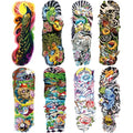 Watercolor Full Arm Temporary Tattoo Sleeve Set - Colorful Sleeve Tattoos