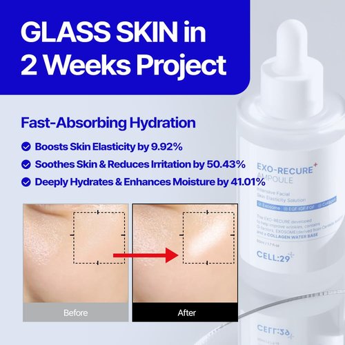 Exo-Recure Ampoule | 10,000 PPM Collagen Water for Fast Absorption & Deep Hydration | 50ml