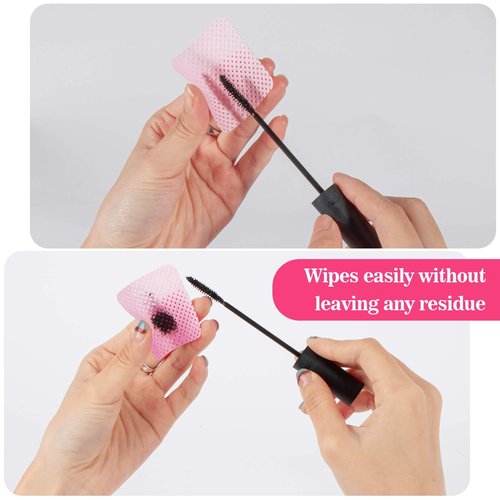 MAQIHAN 1800 Lint Free Nail Wipes - Pink Acetone Free No Lint Nail Pads For Gel Polish Glue Remover, Nail Art Supplies, Essentials Stuff for Nail Tech, Nail Care Product, Lash Extension Supplies