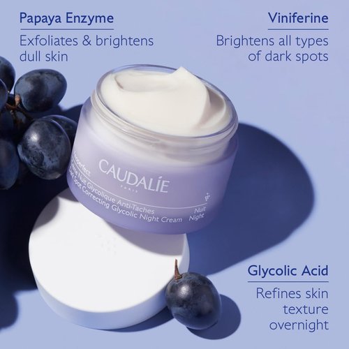 Caudalie Vinoperfect Night Cream | Dark Spot Brightening Glycolic Formula - 1.6 Fl. Oz