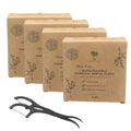 Me Mother Earth Vegan Biodegradable Dental Floss Picks (200 Count) - Natural | Sustainable | Eco-Friendly | Charcoal Dental Flossers for a Zero Waste Oral Care (3 Inch)