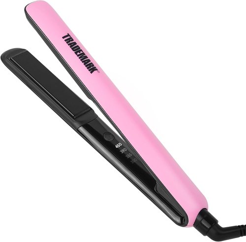 Trademark Beauty Cosmic Iron - Professional Hair Straightener for Effortless Styling | Pink