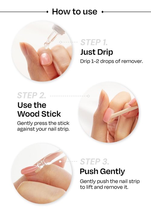 ohora Bundle Set (N Clean White Starter Kit) - White Solid Gel Nail Strips with UV/LED Lamp and Mini Remover, Salon-Quality, Long Lasting, Easy to Apply, Remove, Prep Pads, Nail File, Wooden Stick