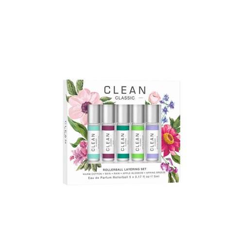 CLEAN CLASSIC Eau de Parfum Rollerball Gift Set - Light, Layerable Fragrance | Vegan & Travel Size