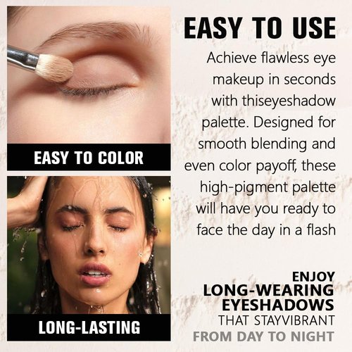 Skiennix Matte White Single Eyeshadow - Neutral Cream Powder | Pigmented & Waterproof 26g