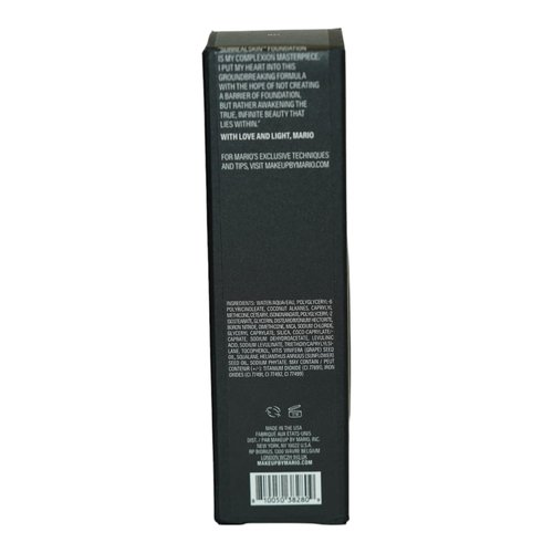 MAKEUP BY MARIO SurrealSkin Liquid Foundation, Liquid Formula, Vegan, Long-wearing coverage, Hydrating, Natural Finish, Size 30 mL (13W - medium with warm undertone)