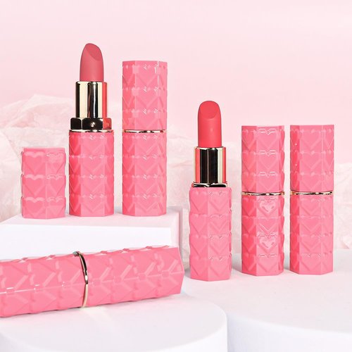 Evpct Matte Lipstick Set - 3 Pcs Silky Velvet in Plum Purple, Rose Red & Mauve | Long-Lasting & Smudge-Proof