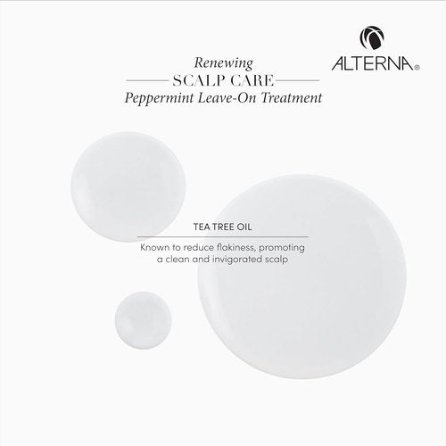 Alterna Haircare Peppermint Leave-On Scalp Treatment - Moisturizing & Invigorating, 2.5 Fl Oz
