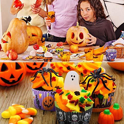 Patelai Halloween Cupcake Liners - Delicate Style, 600 Pieces