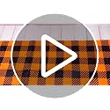 Buffalo Plaid Fall Table Runners 14x108 Inches Set of 6 - Plastic Halloween Decor