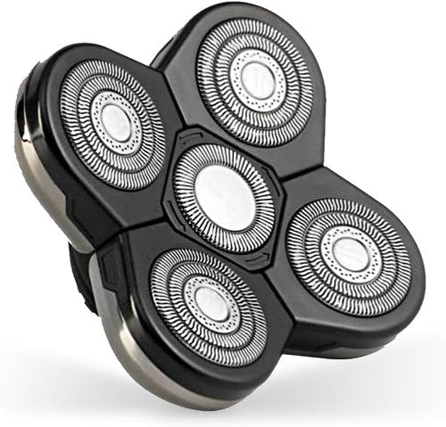 Skull Shaver Baron Replacement Shaver Head Blade - Smooth Close Shave | Flexible 5-Head Design