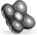 Skull Shaver Baron Replacement Shaver Head Blade - Smooth Close Shave | Flexible 5-Head Design