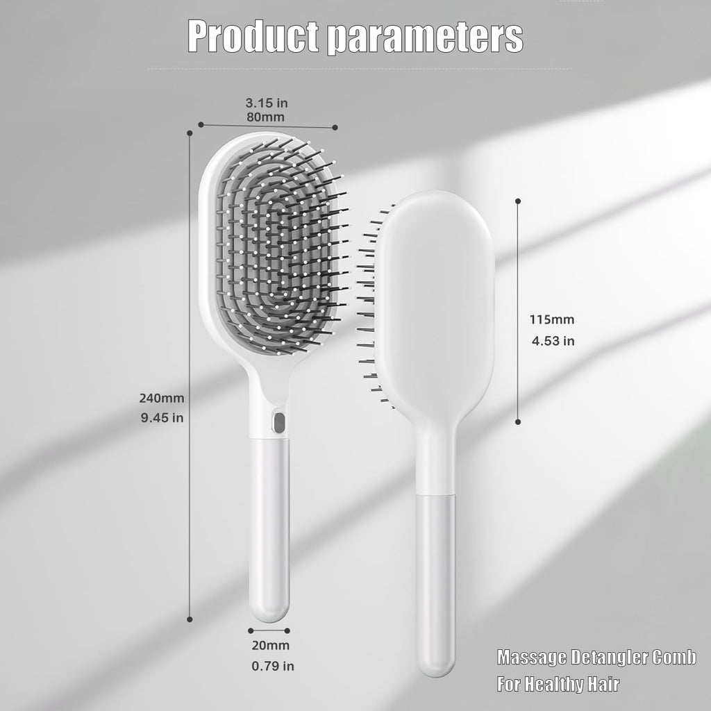 WYNK Soft Bristle Detangling Brush - Fast Drying Ventilated Design for Thick, Curly Hair | Ideal for All Ages
