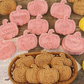 Mini Pumpkin Cookie Cutters Set - Halloween Raised Design Pastry Stamps - Pumpkin-Pattten