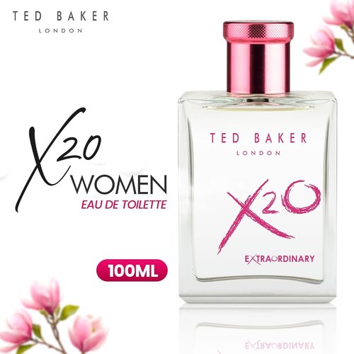 Ted Baker Extraordinary Her Eau de Toilette - Fruity Floral Perfume for Women | Long-Lasting 3.38 oz