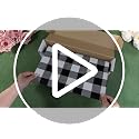 Black Gingham Disposable Tablecloth Roll - 54 x 100 ft with Cutter for Parties
