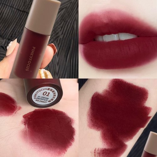 Skiennix 6-Piece Matte Lip Gloss Set - Velvet Finish, Long-Lasting Autumn/Winter Collection