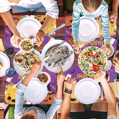 Halloween Paper Place Mats - 50 PCS Disposable Festive Table Decor